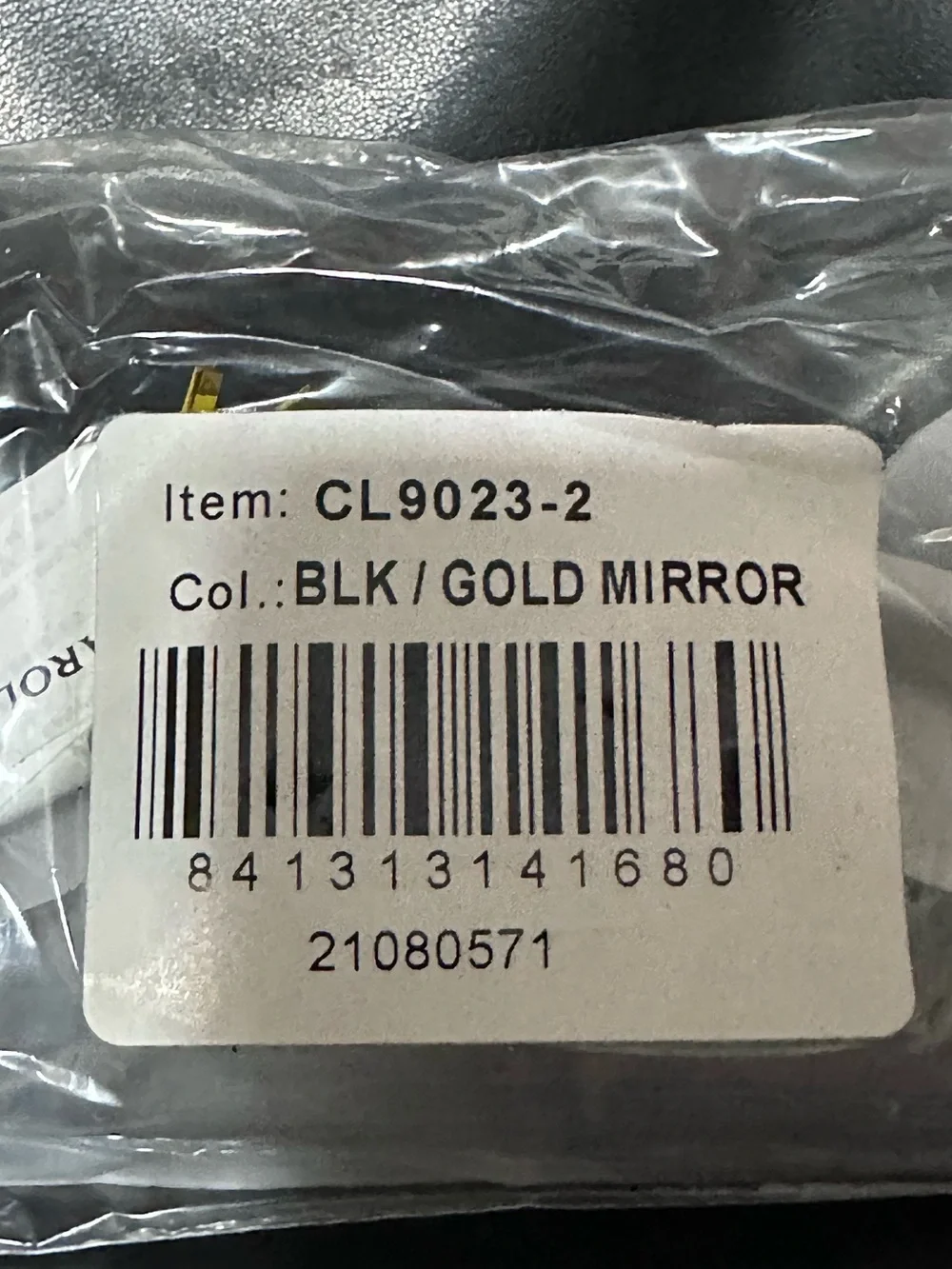 Carolina Lemke Berlin NWT Handmade Gold Mirror Cat Eye Sunglasses CL9023-02